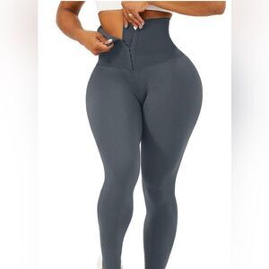 CORSET WAIST BUTTERY SOFT BODY SHAPER LEGGINGS